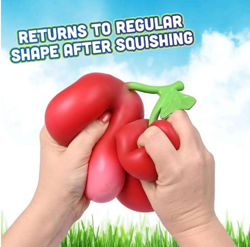 Squeezy Cherries Sunny Days – Squishy Stress Relief Toy | Keto