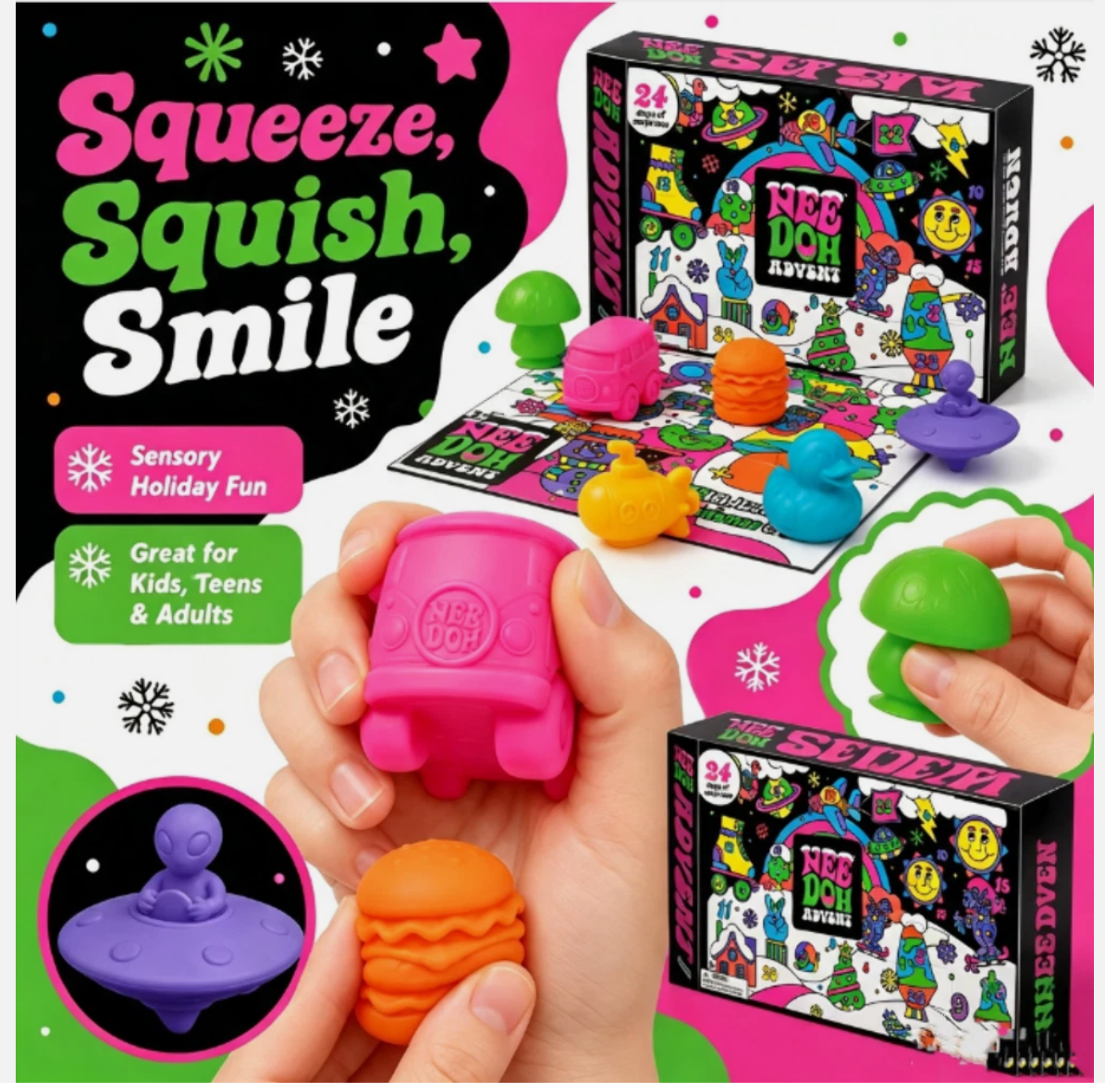 NeeDoh 2026 Christmas Squishmas Advent Calendar | Keto Candy Girl