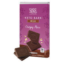 Squares Milk Chocolate Crispy Rice Keto Bark