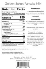 Sugar Free Golden Sweet Pancake Mix