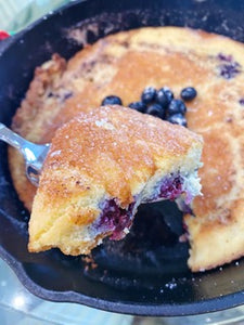 Keto Blueberry Dutch Baby Pancakes