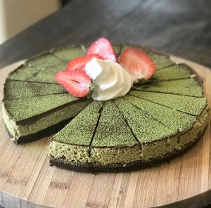 Matcha brownie cheesecake