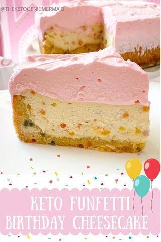 Keto Birthday Funfetti Cheesecake