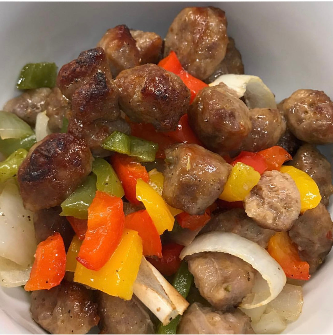 Keto Sausage and Peppers - Keto Candy Girl