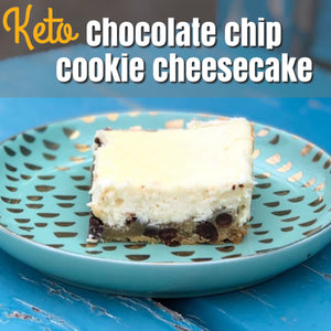 Keto Chocolate Chip Cookie Cheesecake