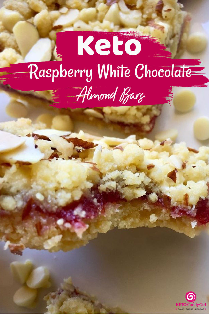 Keto Raspberry White Chocolate Almond Bars – Keto Candy Girl