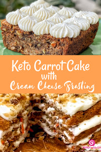 KetoCandyGirl Carrot Cake with Cream Cheese Frosting