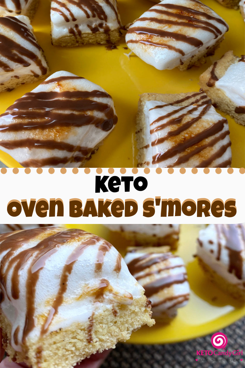 Keto Oven Baked S'mores Keto Candy Girl