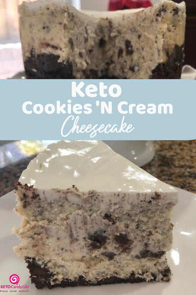 Keto Cookies 'N Cream Cheesecake