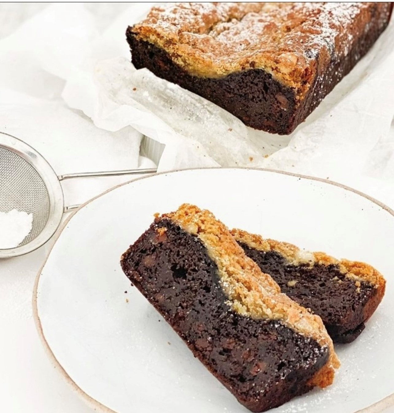 Keto Brownie Cookie Loaf Keto Candy Girl