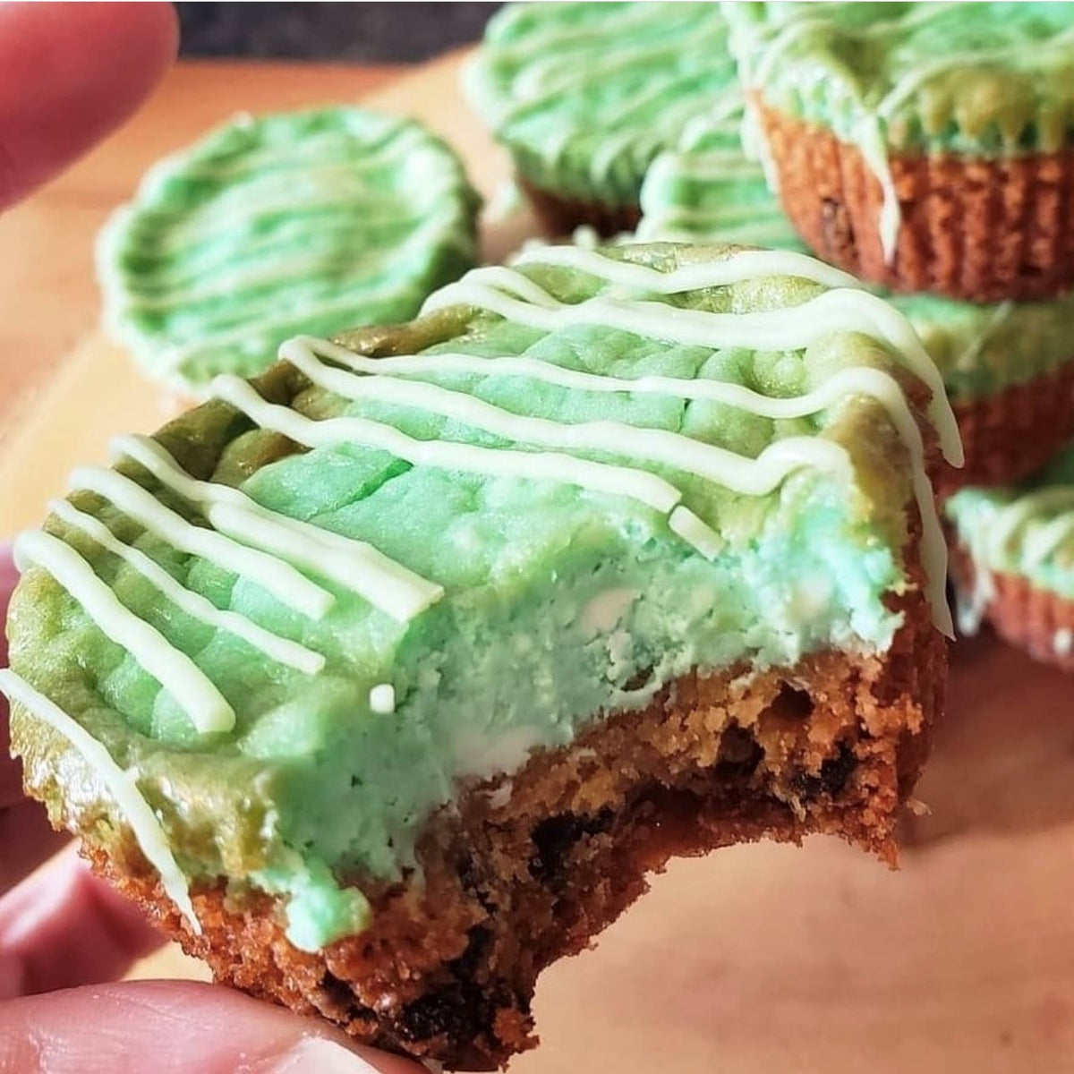 KETO Cookie Cheesecake Cupcakes
