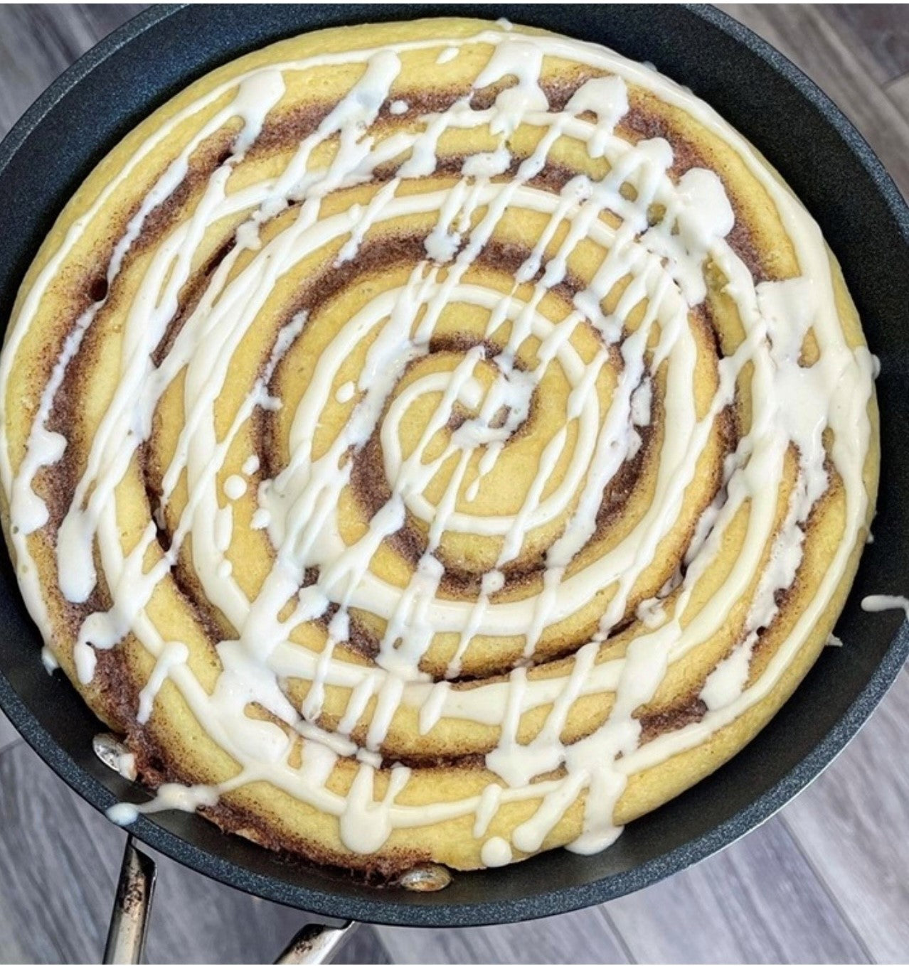 Keto Skillet Cinnamon Roll Pancake Keto Candy Girl