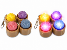 Viral LED Light Up Dumpling Fidget Keychain
