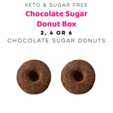 Chocolate Sugar Donut Box Keto, Sugar And Gluten Free