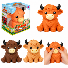 Highland Cow Squishy Toy (Pudgiez)