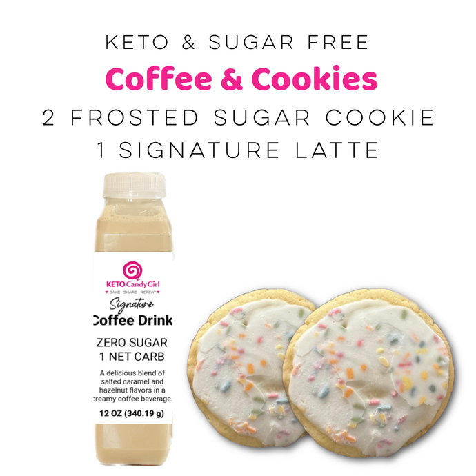 Coffee & Cookies Sugar free, Gluten Free, Keto