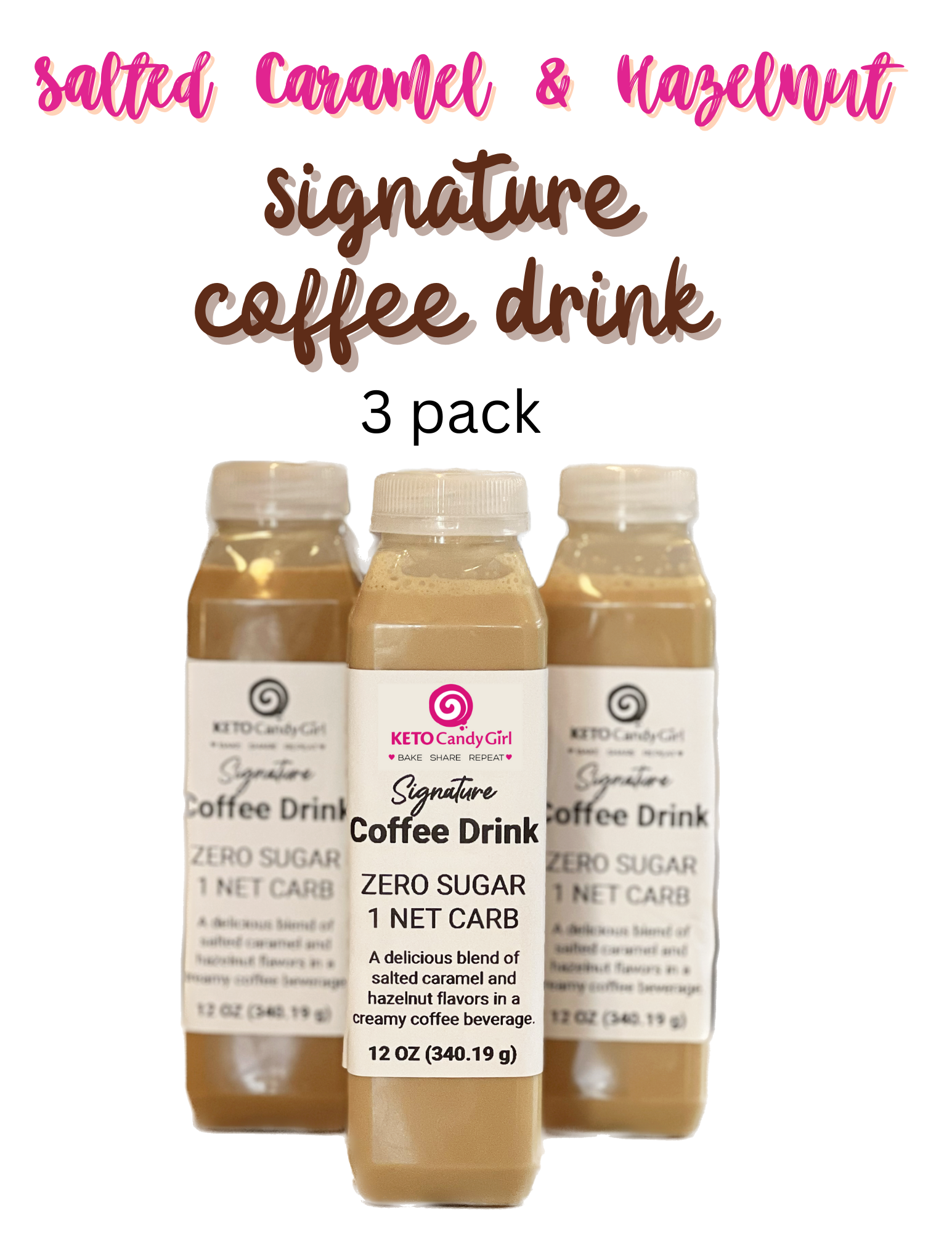 Keto Candy Girl Signature Coffee Bar Drinks (3 bottles) Keto Candy Girl