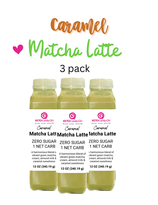 Caramel Matcha Latte Sugar Free Keto Friendly