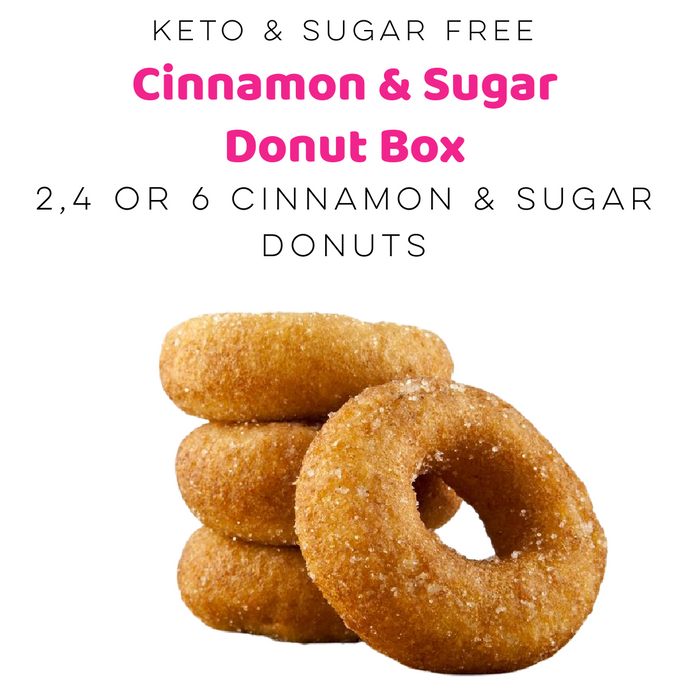 Cinnamon & Sugar Churro Donuts Box Keto, Sugar Free & Gluten Free