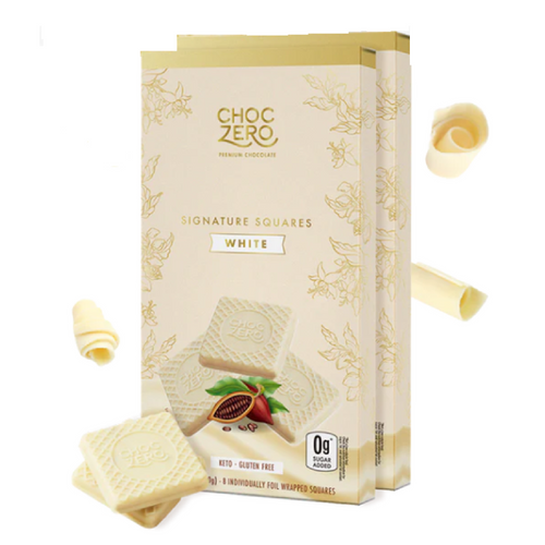 Squares White Chocolate- No Sugar Added, Low Carb