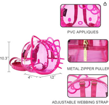 Hello Kitty Character Head Clear Adult Pink PVC 12" Backpack